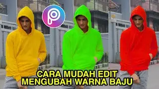 Cara edit mengubah warna baju di picsart | Edit foto viral