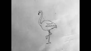 Марусяс. Marusyas. Рисуем с малышами  птицу ( фламинго ). Draw with baby bird, flamingo.