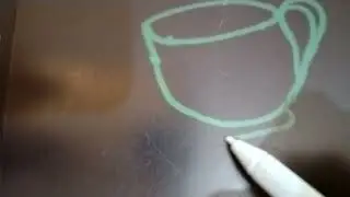 Alphabet C is for cup| How to write a Cup in cursive pattern| How to draw a cup|