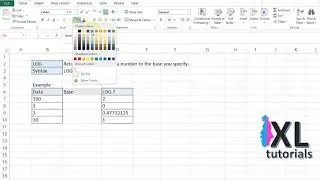 How To Take Log In Excel