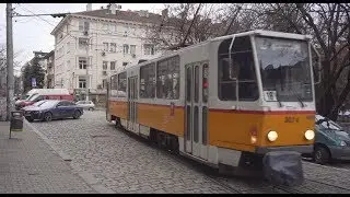 Bulgaria, Sofia, tram 18 ride from пл. Журналист to Централни хали