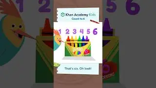Count to number 6 with Khan Academy Kids! 