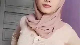 Jilbab kerudung ketat tembem joget mantap