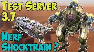 War Robots Shocktrain Nerf? Test Server 3.7 Gameplay & New Beacons - WR