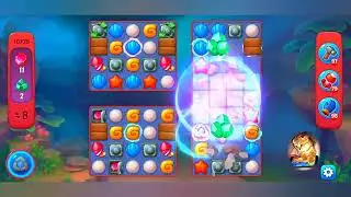 фишдом 2022  #  10725 уровень - прохождение без бустеров # Fishdom,   10725  level - no Boosters.