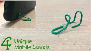 Paper Clip Smartphone Stand | 4 Stand Made Of Waste | Homemade Mobile Holder | KesPra ✔