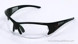 Honeywell Scratch Resistant Safety Eyewear with Gloss Black Frame and Clear Lens (RWS-51064)