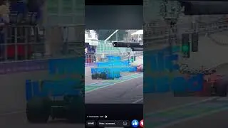 verstappen avoid crash with latifi in pits Begium gp f1 2022
