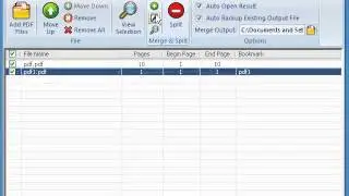 Working with Some PDF Merge Split