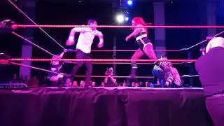 The coolest low blow you'll see in wrestling