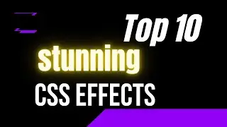 Top 10 stunning CSS Effects || Jelly Coder