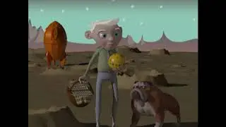 Irwin and Mack on the Moon (Wallace and Gromit study)