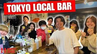 Inside The Local Bar in Tokyo | Lemon sour and Gyoza Hina