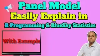 Panel Model Explain Easily in R and BlueSky Software|| Panel Fixed & Random Effect Model in R||
