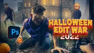 My entry into Benny's Spooky EDIT WAR 2022 - Photoshop Speed Art!