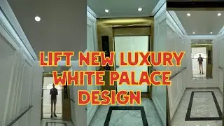 Elevator Interior design white palace / 1000 kg capacity / 1 m/s / MRL / Luxury Home lift