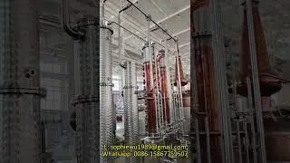 1500L copper still reflux column gin vodka whisky brandy #distillery #copperstill #spiritsstill