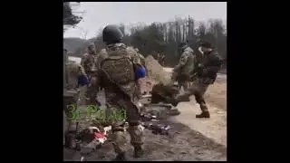 танк стрельнул по солдатам ВСУ