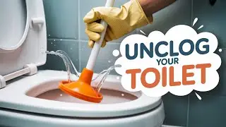HOW TO FLUSH A BROKEN TOILET!