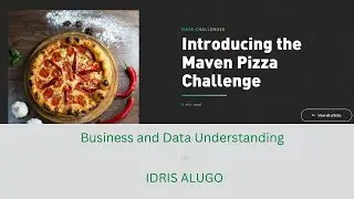 Pizza Sales Analysis - Business/Data Understanding