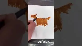 Как быстро нарисовать собаку?  #art