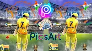 PicsArt CSK Photo Editing♥️ l Ipl Chennai super kings photo editing l  ipl edit picsart csk 🔥🔥