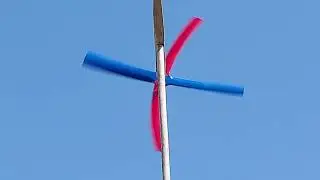 29 Августа 2024год неудачный эксперимент винта четырёхлопастной 90 см