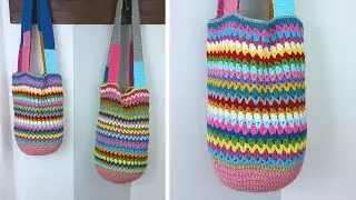 Oh god😍 I crocheted this bag with extra yarns.. you will definitely love it❤️(part1)