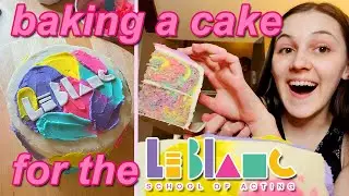 baking a cake for the LEBLANC SCHOOL OF ACTING! *pinterest inspired*