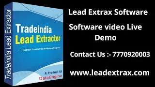 Tradeindia Data Scraper - Extractor | Lead Extrax Software