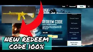 LATEST REDEEM CODE  l new redeem code l Redeem code 100% work on pubg mobile