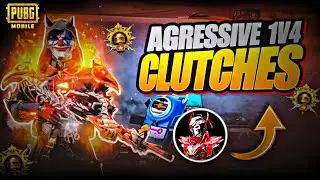 Agressive 1V4 Clutches ( PubG Mobile ) 🔥😱