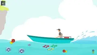 Fishing boat motor sound effect