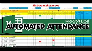 How to Create a Simple Automated Attendance Sheet in Excel | Tagalog Tutorial