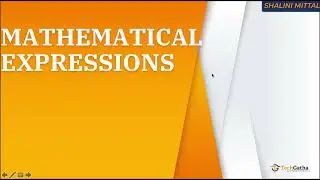 Python 13 - Mathematical Expression in python