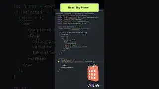 How to create Day Picker in React JS ? 📅 