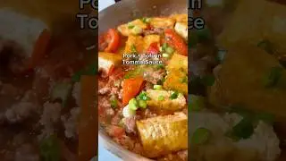 Must-try Pork + Tofu in Tomato Sauce!!