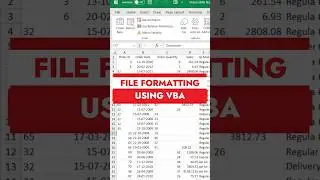 Format Excel Data in Just 1 Click ✅ | VBA to Excel | 