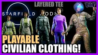 WEAR NPC Clothes - FINALLY! With Mysterious LAYERED TEE | Starfield Mods