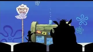 Timon and Pumbaa Interrupt 1 The SpongeBob SquarePants Movie