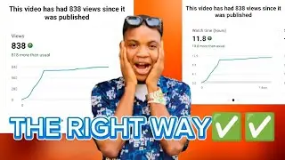 how I was able to get more views and watch hours in my videos