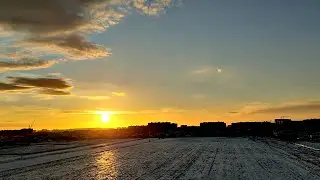 Переезд в Краснодар. Закат в городе.