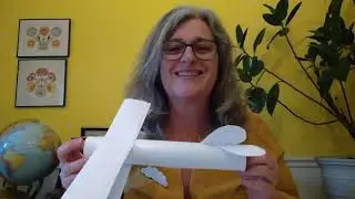 Make a Biplane from a Paper Towel Tube Craft Activity