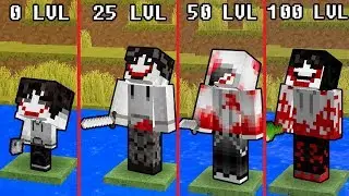 КАК ПРОКАЧАТЬ ДЖЕФФ УБИЙЦА МОБ ДО 100 УРОВНЯ В МАЙНКРАФТ | ЛАЙФХАК MINECRAFT Мультик