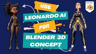 🚀 Xaixa Unleashed - Crafting Funky Concept 3D Characters with Leonardo AI! 🎨✨