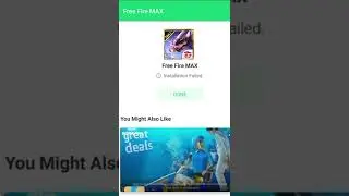 Free Fire Max Your Device Isn't compatible with this app Problem | Free Fire Max Installation Failed