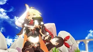 [MMD/Genshin Impact] Amber's headscissor!