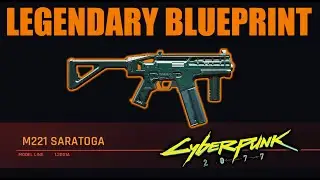 Cyberpunk 2077 - M221 SARATOGA - Legendary Blueprint