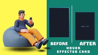 How to Create Magic Hover Card Effect with HTML & CSS | Animation Tutorial