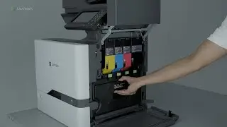 CX725 Series—Replacing the waste toner bottle